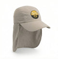 Fieldmaster Legionnaire Cap in Desert Khaki with sun protection neck shield for summer detecting.