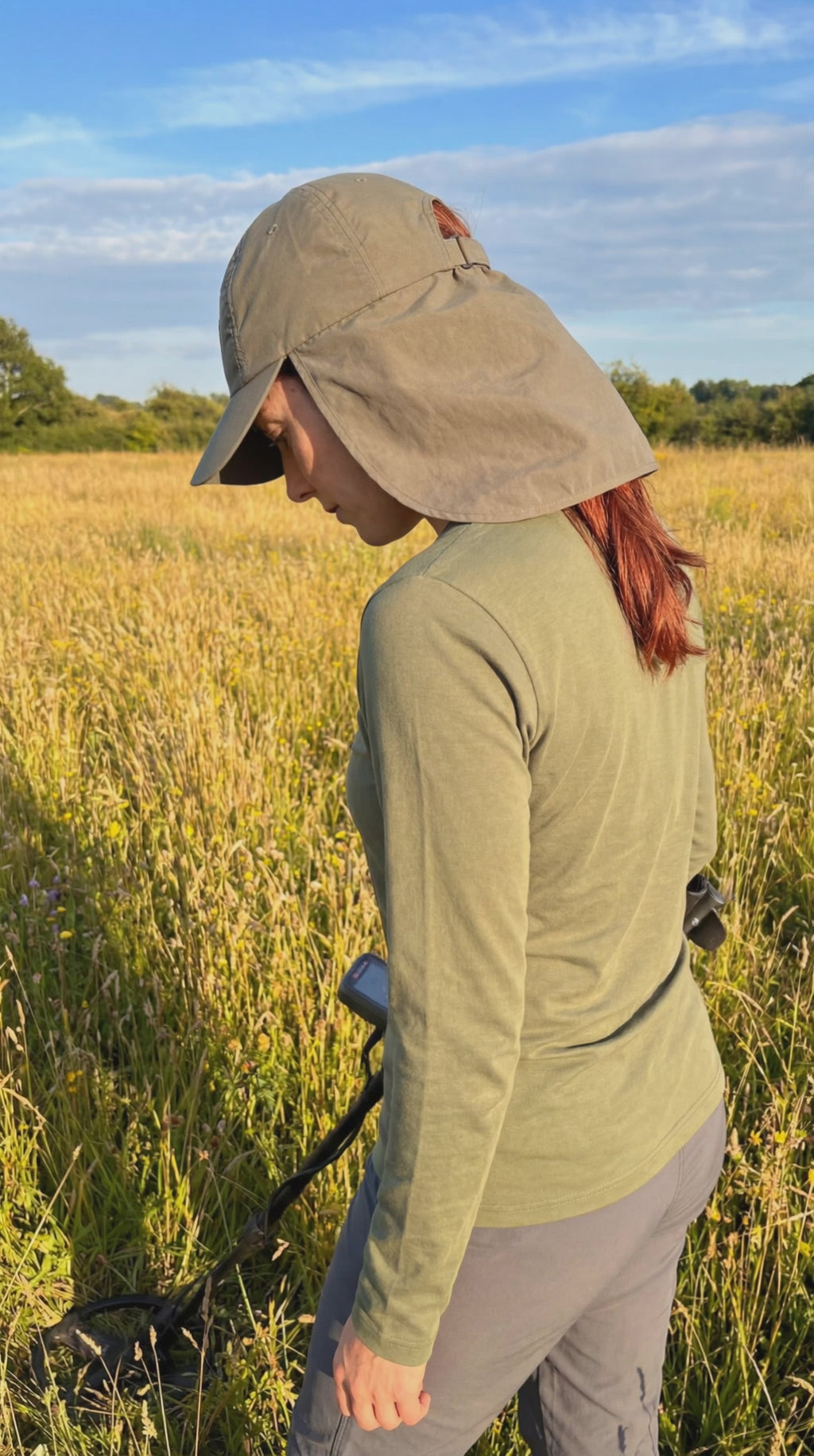 Fieldmaster "Neck-Shield" Legionnaire Cap-Olive grey