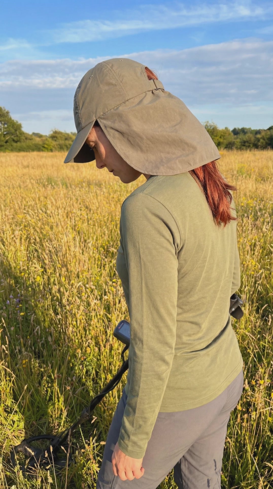 Fieldmaster "Neck-Shield" Legionnaire Cap-Olive grey